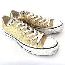 限定！CONVERSEコンバース☆ゴールドスニーカー26、5cm金色ラメシューズローカット メンズ_画像3