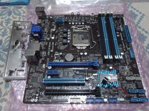 【即決・送料込み】ASUS P8H77-M REV 2.00 LGA1155 M-ATXマザーボード バックパネル付属 動作品