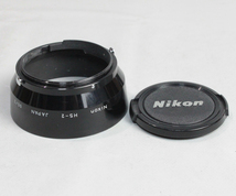 111769 【良品 ニコン】 Nikon HS-2 スナップオンタイプメタルレンズフード 焦点距離表記品&52mm レンズキャップ_画像3