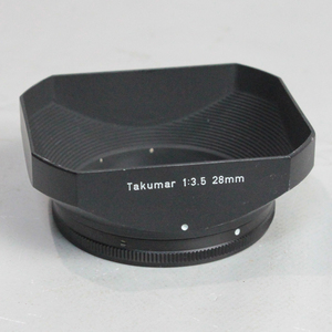 111770 【良品 ペンタックス】 PENTAX Takumar 28mm f3.5用 角型メタルレンズフード