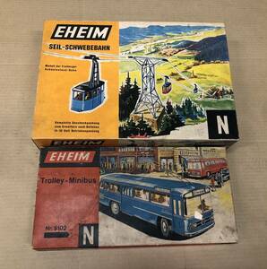 EHEIM エーハイム SEIL-SCHWEBEBAHN Trolley-Minibus ケーブルカー ミニバス ドイツ製 2点セット 現状品 O43-7