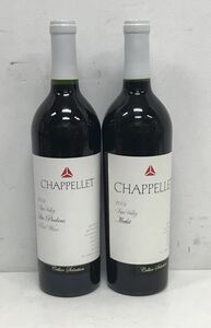 CHAPPELLET シャペレ 2004 Napa Valley ナパバレー Merlot Las Piedlas ワイン 2本セット 14.9% 14.5% 750ml まとめ売り Y90-2.3