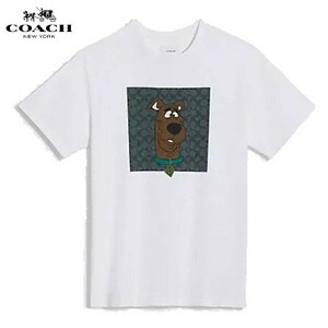 ◆新作コラボ商品！◆新品/正規品◆【COACH★CG610-S】COACH×SCOOBY-DOO! シグネチャー半袖Tシャツ ユニセックスモデル 定価23,100円 即決