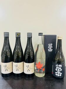 ★最新★飲み比べ★5本セット★ 風の森　試験醸造　3本　仙禽 UAコレクション UA もみじ　山形正宗　各720ml