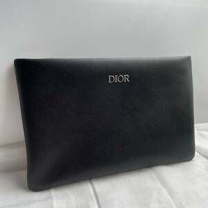 1円〜●新品 未使用●DIOR ディオール●セカンドバッグ ポーチ クラッチバッグ●レザー ビジネス レディース メンズ ブラック