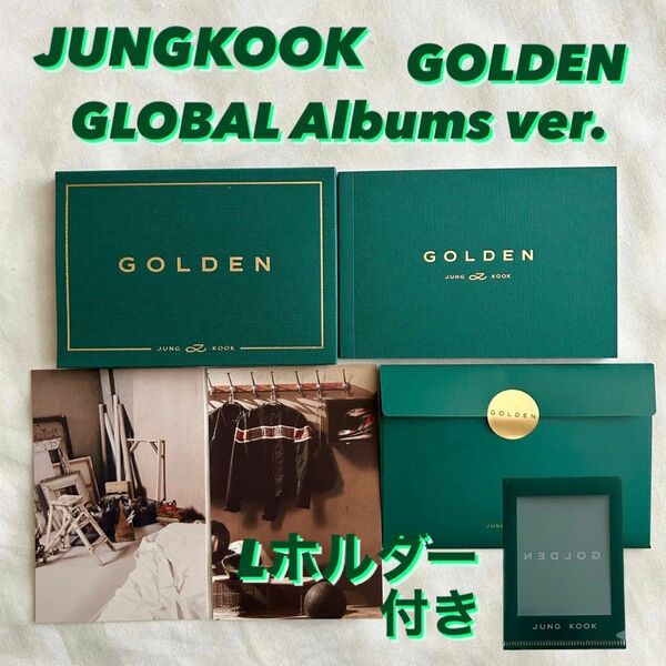 BTS JUNGKOOK solo Album 'GOLDEN' Weverse GLOBAL Albums ver. Lホルダー
