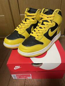 Nike Dunk High Black/Varsity Maize ダンク バーシティメイズ　26センチ