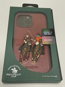 新品未使用iphone14promax jockeyスマホケース刺繍polo ridersレア商品