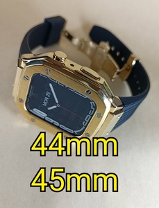 最終処分セール● 44mm 45mm ●ゴールド●Zモデル●apple watch カスタム 金属 メタル ラバー ゴールデンコンセプト Golden Concept 好きに