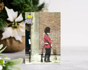 PB018-バンクシー Banksy banksy ポストカード postcard ハガキ 風船と少女 雑貨 イラスト 小物 インテリア street art オリジナル