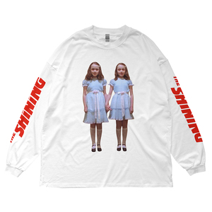 L The Shining シャイニング 双子 ロンT Tシャツ 映画 白