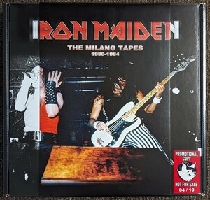 Iron Maiden-The Milano Tapes 1980-1984* limitation 10 promo white black color specification /6 color LP BOX/ paper jacket DVD/4 poster /ga jet / badge etc. attached!!