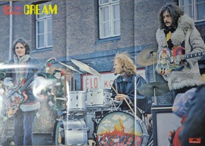 Cream★プロモ・ポスター/Eric Clapton/Jack Bruce