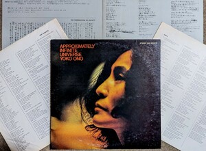 Yoko Ono-Approximately Infinite★日Orig.プロモ白ラべ美盤2LP/John Lennon