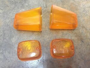 ホンダ ウインカーレンズ C200 CA200 C201 旧車 セット yellow winker lens set honda vela_parts 0036