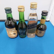 ★未開封品 古酒 ミニボトル15点 SUNTORY/NIKKA/CAMUS/ZETEA/NOILLY/HARVEYS/ジョニーウォーカー ウイスキー/ブランデー/リキュール/果実★_画像3