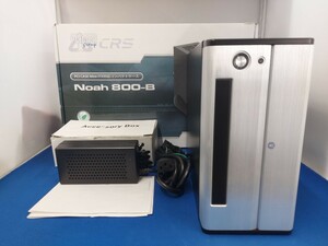 ★Diracディラック Noah 800-B Rev1.5 PCICase Mini-ITX対応コンパクトケース HD-Audio対応 パソコン パーツ 縦 横 兼 シルバー/ブラック★