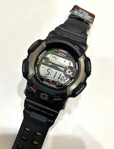 B5)100円～美品 CASIO/カシオ G-SHOCK ガルフマンGW-9110-1JF チタン ソーラー電波