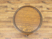 ブルボーズレッグ　コーヒーテーブル　オーク材の美しい虎斑　高いクオリティ　ローテーブル　イギリスアンティーク家具　58869_画像3