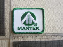 ビンテージ MANTEK ロゴ ワッペン/パッチ 企業 USA 古着 アメリカ アメカジ カスタム キャップ ワークシャツ 150_画像7