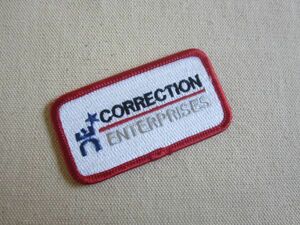 ビンテージ CORRECTION ENTERPRISES 刑務所 受刑者 ワッペン/パッチ 企業 USA 古着 アメリカ アメカジ カスタム キャップ ワークシャツ 184