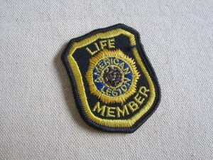 ビンテージ AMERICA LEGION LIFE MENBER 米国在郷軍人会 ワッペン/パッチ 企業 USA 古着 ミリタリー アメカジ キャップ ワークシャツ 230