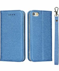 アップル iPhone 5 5s SE 第1世代 2016版 4.0インチ ケース 手帳型 カバー case Apple アイフォン 5 5s se 手帳ケース　ブルー/477