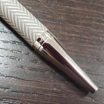 #26275　☆超美品☆　GRAF VON FABER-CASTELL ファーバーカステル ボールペン ギロシェ シスレー ライトグレー 箱付_画像6