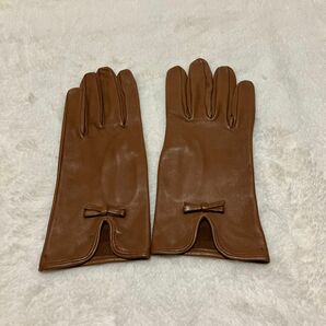 レザーグローブ ブラウン　レディース手袋　ファッション手袋