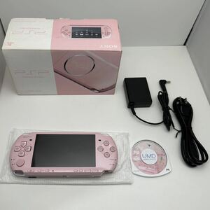 【動作良好 本体使用感なし】PSP 本体 ブロッサム ピンク PSP-3000ZP★1円スタート レア ソニー SONY ポータブル