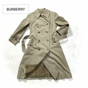 Burberry's バーバリー トレンチコート W ノバチェック 玉虫色 ベルト レディース S 