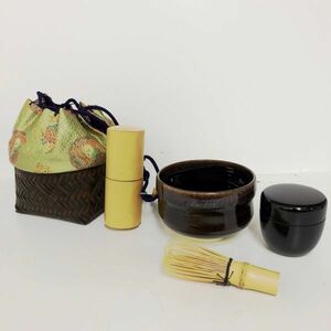 茶道具 一式 共箱 茶碗 茶杓 茶筅 竹工芸　美品　陶器　茶碗　湯呑み