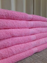 【泉州タオル】【新品未使用】800匁ピンクバスタオルセット2枚組 しっかり吸水 ふわふわ質感 新品タオル タオルまとめて_画像8
