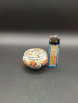 トルコ キュタフヤ陶器 小物入れ 香合 【2-b】_画像2