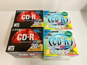 （L-38）新品 未使用品CD-R TDK 700MB 富士フィルム700MB CD-R まとめ4個