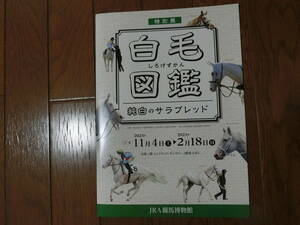 白毛図鑑　JRA競馬博物館の冊子