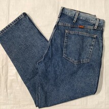 Rustler ラスラー 4pk stonewash denim ジーンズ ストーンウォッシュ テーパード ストレート 36x29 リラックス ラングラー 同会社　デニム_画像1