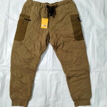 グリップスワニー キルトギアパンツ3.0 GRIP SWANY QUILT GEAR PANTS 中綿　保温　断熱 キルトパンツ アウトドア　キャンプ用　XL コヨーテ_画像1