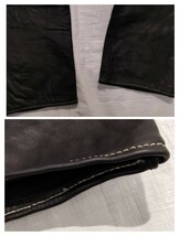 B‘s Leather bikers　レザーパンツ　leather pant　ブラック　革　牛革　バイク用　コーリン　corin 革パン　5ポケット　jeans型　BLACK　_画像10