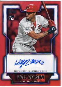 2023 Topps Baseball Japan Edition Autographs Will Benson RC AUTO