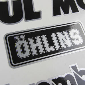 送料無料 MOTUL RK OHLINS Ohlins モチュール オーリンズ ステッカー デカール セット シルバーの画像5