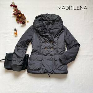 高級☆厳選　大人上品♪　イタリア製　MADRILENA　ジャケット　ブラック　S