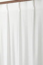 ミラーレースカーテン巾100x高118cm 2枚組yama4250スカッシュ　WHホワイト_画像2