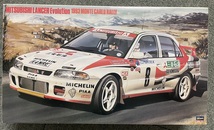 ハセガワ1/24ランサーエボリューション1993モンテカルロラリー LANCER EVOLUTION 1993 MONTECARLO RALLY 未組立_画像1