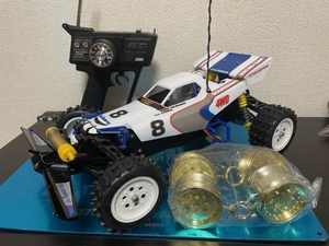 【送料無料 中古 動作品 フルベア レストア品】タミヤ ラジコン ブーメラン 4WD バギー TAMIYA RC BOOMERANG ホットショット系　ジャンク