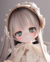 冬萌舎**DDH-01(SW肌)ソフビ盛りカスタムヘッド+レジンアイ 2種類 【※とても難あり】_画像1