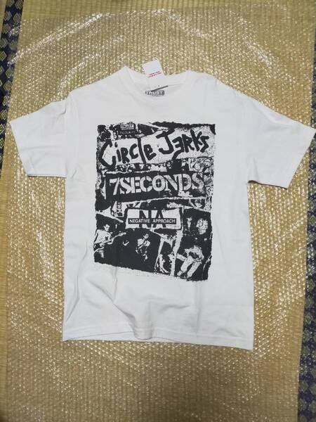 即決 未使用 CIRCLE JERKS サークル・ジャークス/7SECONDS 7セカンズ/NEGATIVE APPROACH 2022 NORTH AMERICAN TOUR Tシャツ Mサイズ
