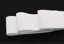【特価】 （ホワイト 織り平ゴム ゴムベルト業務用 25／30ｍｍ幅 Sｗｅｅｔｉｍｅｓ 40ｍ巻 Nｏ．96 幅2．5㎝）_画像3