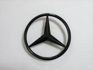Mercedes Benz メルセデス ベンツ リア トランク エンブレム ブラック 艶有り 80mm