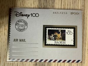 epoch Disney創立100周年　バンビ　スタンプカード　/250